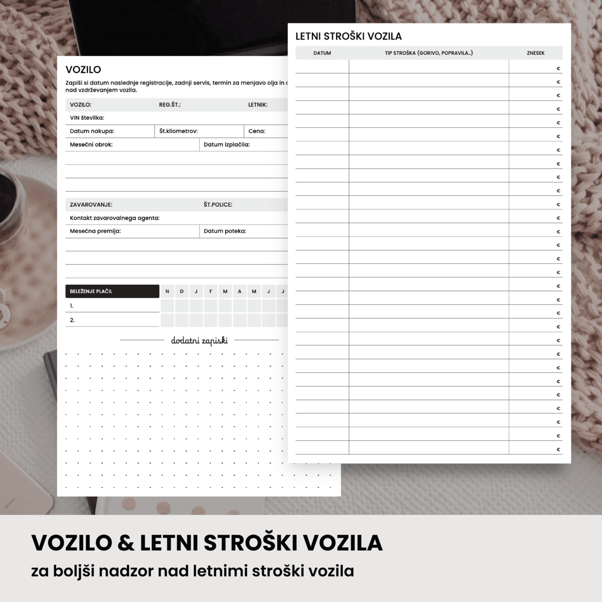 Vozilo & letni stroški vozila